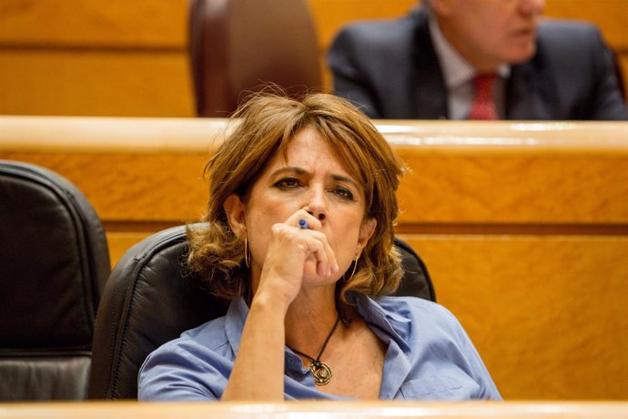 La ministra de Juscicia Dolores Delgado en el Senado 