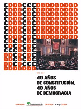 Cartel de la exposición '40 años de Constitución', de Europa Press