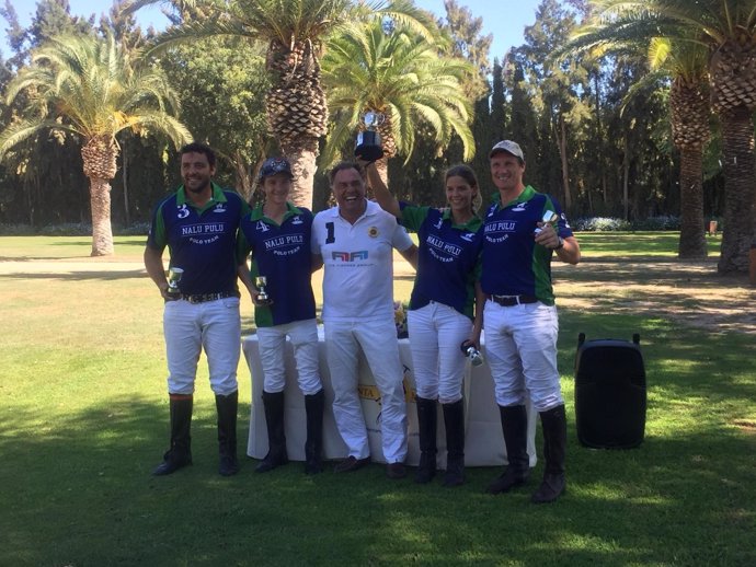 Vencedores del Campeonato de Andalucía de Polo en el Santa María Polo Club