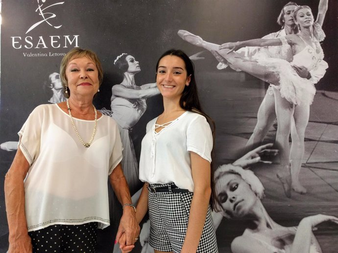 Valentina letova e irene estévez primera bailarina malagueña Bolshoi Moscú rusia