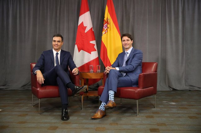 Pedro Sánchez y Justin Trudeau