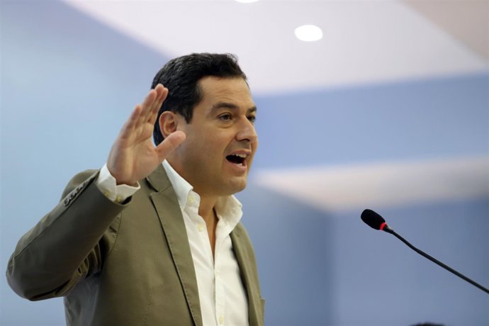 El presidente del PP andaluz, Juanma Moreno