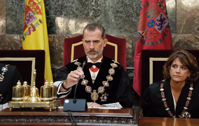 El Rey Felipe VI preside la apertura del Año Judicial en imagen de archivo