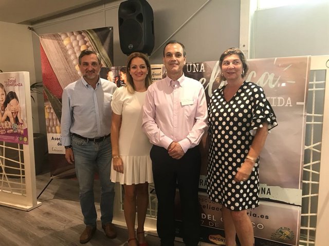 El diputado provincial Ángel Escobar, en los actos del Día del Celíaco.