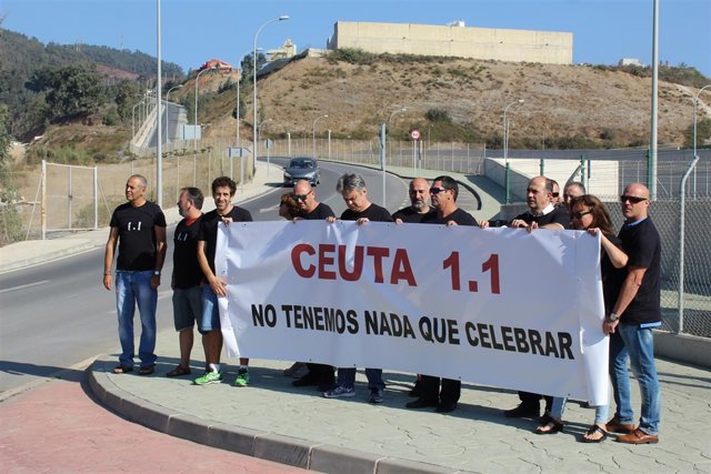 Trabajadores del Centro Penitenciario de Fuerte Mendizábal de Ceuta