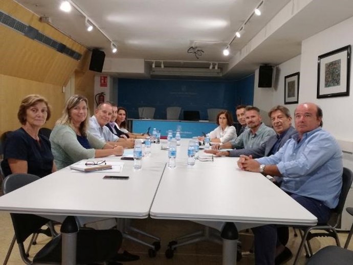 Consellera de Salud, Patricia Gómez, y presidente del Cofib, Antonio Real