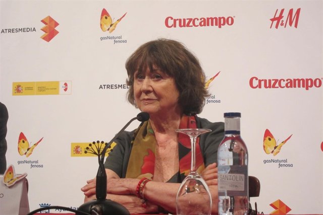 Julieta serrano, actriz española,en el Festival de Cine de Málaga. 