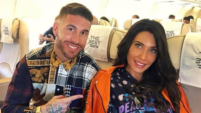 Sergio Ramos con camisa de Versace perejil