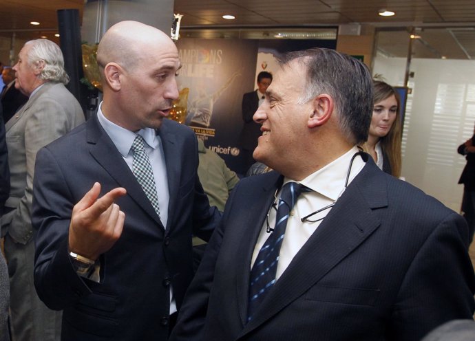 Luis Rubiales y Javier Tebas 