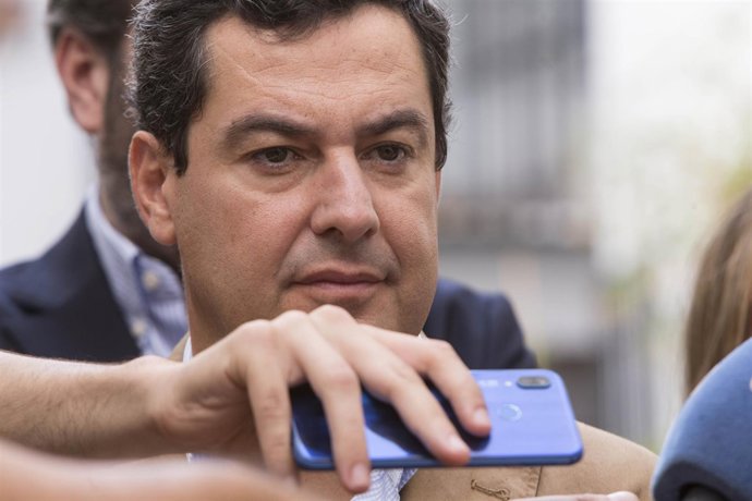 En Córdoba, el presidente del PP-A, Juanma Moreno