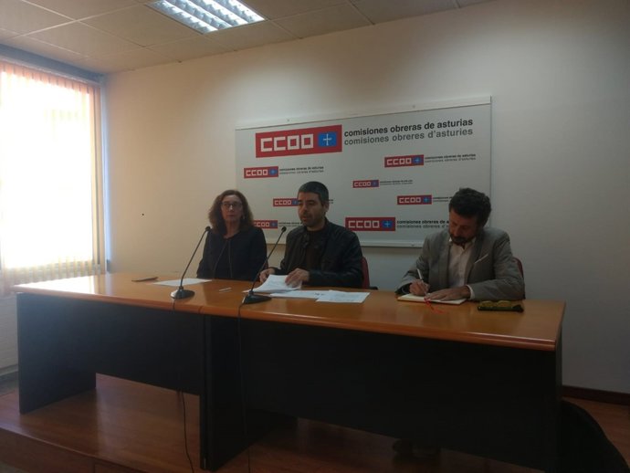 Rueda de prensa de CCOO sobre educación.