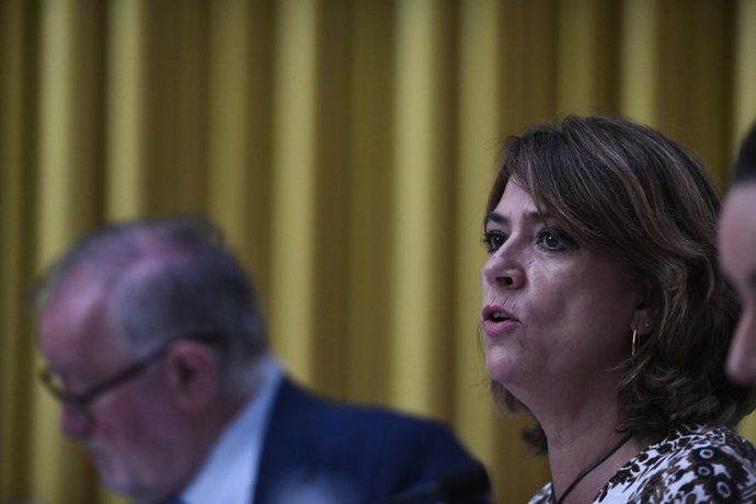 La ministra de Justícia, Dolores Delgado, intervé en l'esmorzar informatiu 