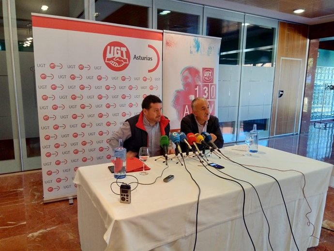 Javier Fernández Lanero y Pepe Álvarez