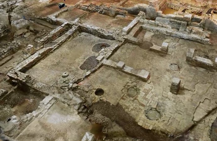 Recreación yacimiento arqueológico museo carmen thyssen málaga rehabilitación