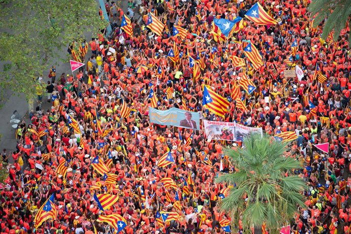 Manifestació per la Diada de 2018