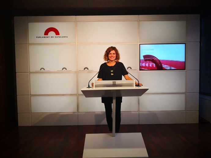 La portaveu de CatECP al Parlament, Elisenda Alamany