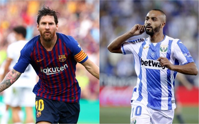 Lionel Messi y Nabil El Zhar - Previa Leganés - Barcelona