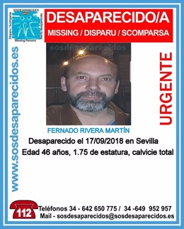 Desaparecido en Sevilla