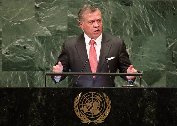 El rey Abdalá II de Jordania ante la Asamblea General de la ONU