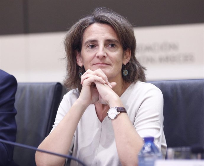 La ministra de Transición Ecológica, Teresa Ribera, interviene en la clausura de