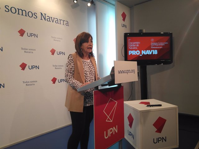 La secretaria general de UPN, Yolanda Ibáñez