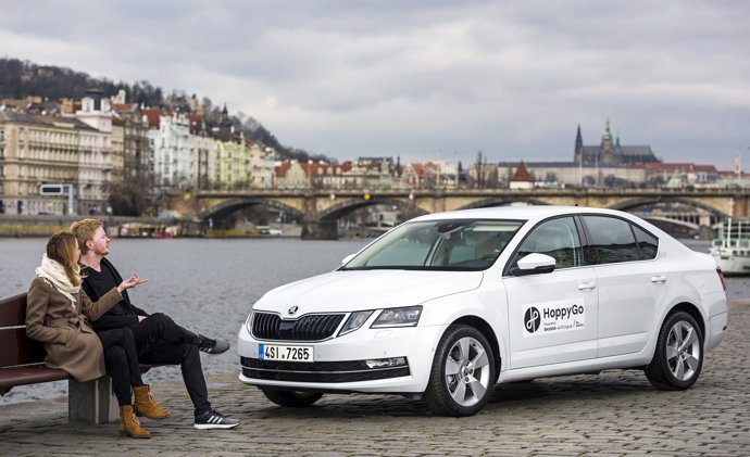 Skoda Octavia de la plataforma de 'Car Sharing' de la firma HoppyGo