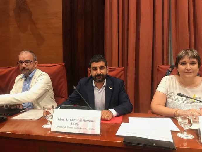 Chakir El Homrani en comissió parlamentària