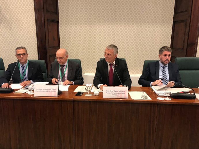 El director de l'Oac Miguel Ángel Gimeno en comissió parlamentària