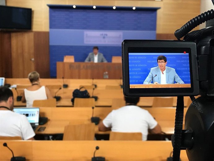 Juan Marín, este miércoles 