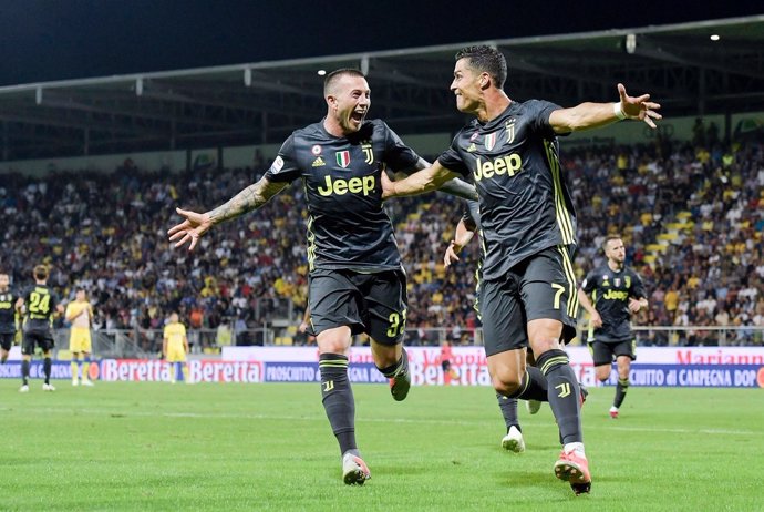 Cristiano Ronaldo celebra un gol con la Juventus.