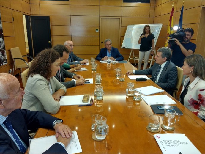 Pons y Cladera en la reunión con el secretario de Estado de Fomento