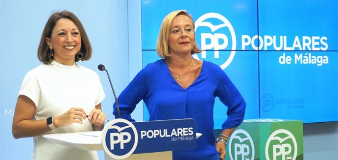 Patricia NAvarro numero dos PP malaga secretaria general y Mariví romero 