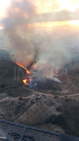 Incendio declarado en El Burgo 