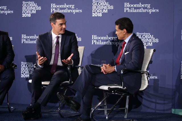 Pedro Sánchez se reúne con el consejo editorial de The Wall Street Journal