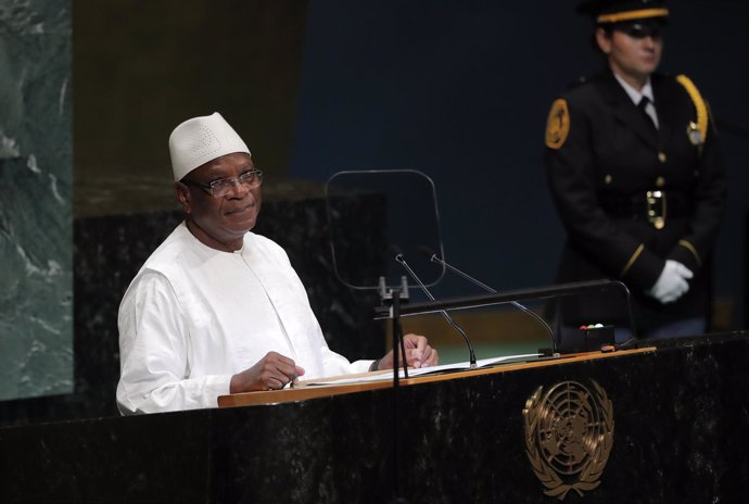 El presidente de Malí, Ibrahim Boubacar Keita, en la Asamblea General de la ONU
