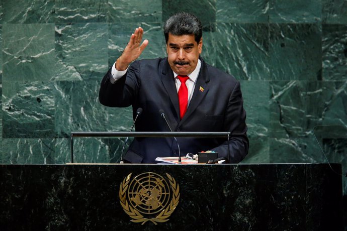 El presidente venezolano Nicolás Maduro ante la Asamblea General de la ONU