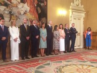 Los seis conselleiros que toman posesión tras la última remodelación de Feijóo optan por jurar su cargo