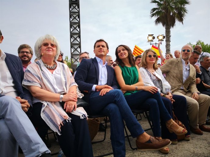 El líder de Cs, A.Rivera, i la presidenta de Cs a Catalunya, I.Arrimadas