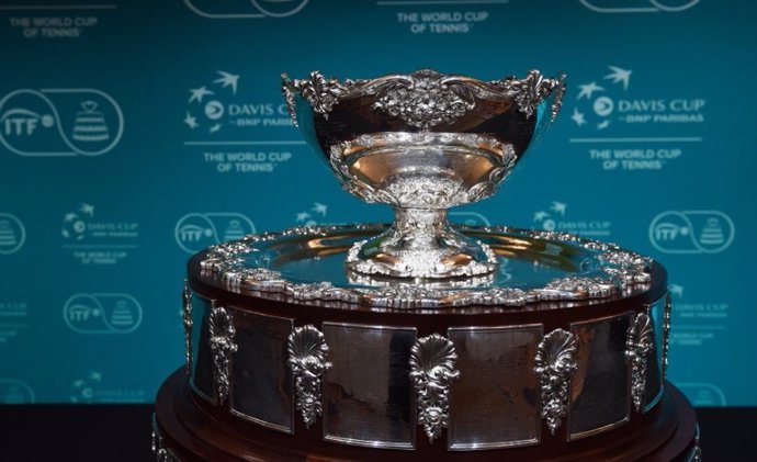 El trofeo de la Copa Davis de tenis