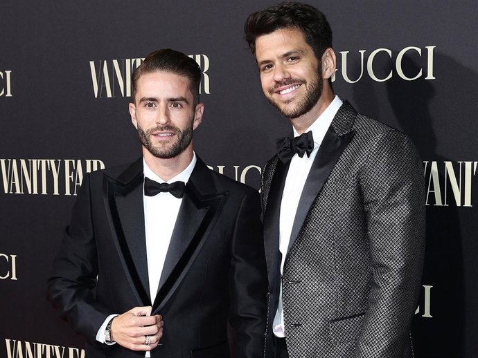 Pelayo Díaz y Andy McDougall en la fiesta de 'Vanity Fair'