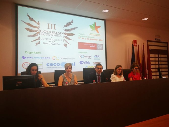 Un momento de la intervención de la directora general de Medio Natural