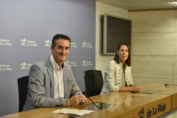 Azcona y la responsable de Nutrium