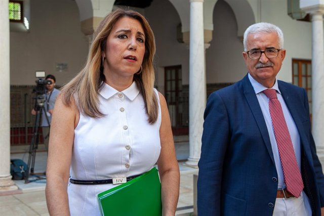 Susana Díaz, junto a Manuel Jiméz Barrios