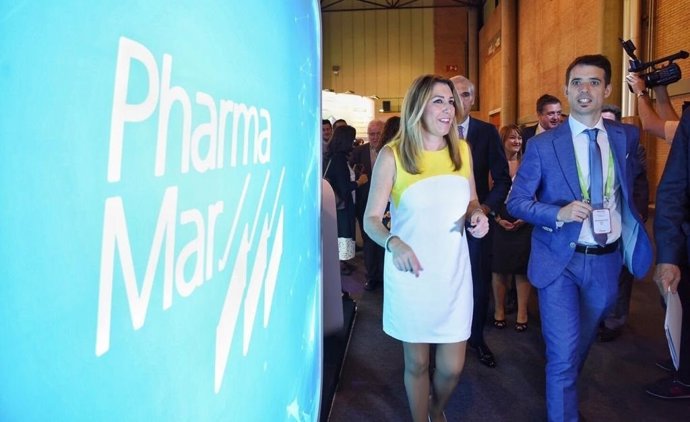 Susana Díaz, este martes en la inauguración de 'Biospain 2018'
