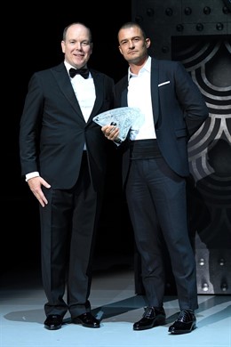 Orlando Bloom premiado en la Gala Monte Carlo por el Océano