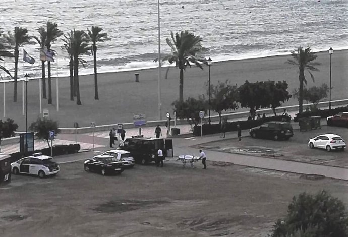 Cadáver hallado en una playa de Roquetas de Mar