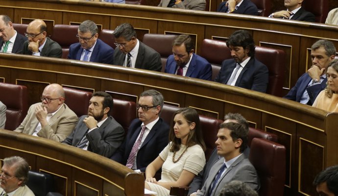 Albert Rivera i altres diputats de Cs al Congrés