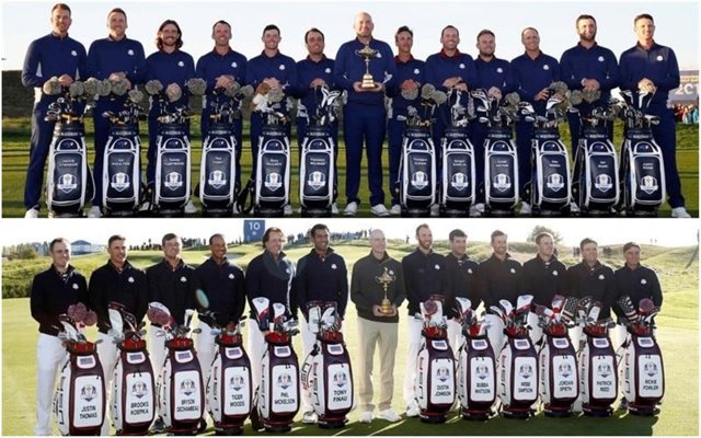 Equipos de Europa y Estados Unidos para la Ryder Cup 2018