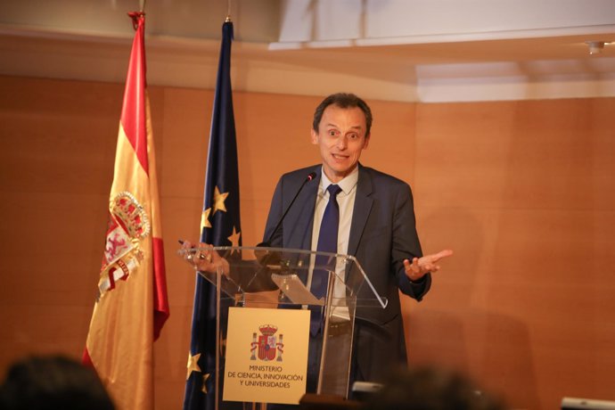 Rueda de prensa del ministro de Ciencia, Innovación y Universidades, Pedro Duque