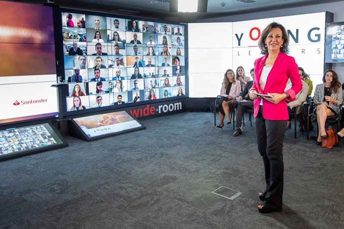 La presidenta de Banco Santander, Ana Botín, en la presentación de Young Leaders
